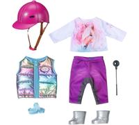 Baby Born 836194 Tenue d'équitation Deluxe avec Pantalon, Bottes et Casque pour poupées de 43 cm Zapf Creation