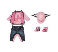 Baby Born Tenue d'équitation avec Pantalon, t-Shirt, Bottes et Casque pour poupées de 43 cm