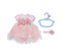 BABY born Tenue poupée Fée des Fleurs – Robe rose, décoration florale et bandeau – 43 cm