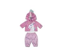 BABY born Tenue poupée Licorne – 43 cm, accessoires, haute qualité, rose – Dès 3 ans