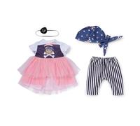 Baby Born Tenue Pirate Fille avec Robe, Pantalon, Foulard et Cache-œil pour poupées 43 cm