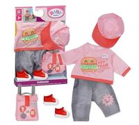 Baby Born Snack Shop Tenue avec Casquette, Chaussures et Sac à Dos pour poupées de 43 cm
