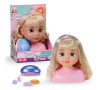 BABY born Tête à coiffer Baby Born Carla – Cheveux nylon, barrettes, rubans, brosse – Dès 3 ans