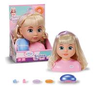 BABY born Tête à coiffer Carla - Tête à coiffer avec Cheveux en Nylon de Haute qualité - avec Barrettes, Rubans et Brosse - Convient aux Enfants à partir de 3 Ans