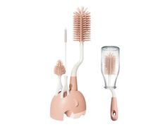 Baby Bottle Brush Set, Multifunctional Cup Cleaning Kit, 2.99x4.33x3.94 Inches Non Scratch Babies & Convenient Design, Bottles Sponge for Travel, Picnic, Dormitory, Nursery, Workplace, Home, Camping