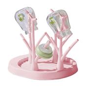 Baby Bottle Drying Rack - Bottle Dryer | Baby Bottlee Holder | Toddler Feeding Station | Tree Shaped Space Saving Nipple Dryer Holder | Portable Feeding Organizer for Teething Toys, Pump Part Draining