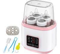 Baby Bottle Warmer,8 In 1 Baby Bottle Warmer,Quick Sterilizer For Bottles,Bottle Warmers,Bottle Warmer,Bottle Warmer,Bottle Warmer,With Lcd Display,Bpa Free,Pink
