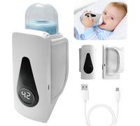 Baby Bottle Warmer,Portable On The Go Bottle Warmer With Lcd Display,6 Adjustable Temperatures,24h Insulation,Usb Bottle Warmer For Home Travel
