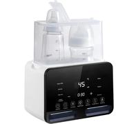 Baby Bottle Warmer Sterilizer 7-In-1 Milk Warmer,Defrosting Fast Food Warmer With Night Light Large Lcd Display,Baby Food Heating
