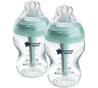 Baby Bottles,Advanced Anti-Colic Bottle,260 Ml,Pack Of 2,Breast Shaped Nipple For Natural Mouth-Grip,Anti-Colic Ventilation Tube