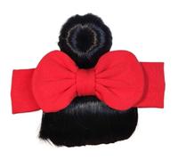 Baby Bowknot Bangs Wigs, Toddler Wig Hairpiece, 7.09 Inches Elastic Skin Friendly Headwear Accessories for Stage Performances, Celebrations, and Parent-Child Gatherings