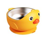 Baby Bowls with Suction, Cartoon Kids Feeder, Shock-Resistant Anti-Slip Training Dish for -Feeding Practice, First Solids, Outdoor Meals, Travel, Daycare, 5.43x4.65x3.27 Inches