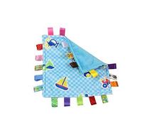 Baby Boy Tag Couverture de sécurité - Sécurité en peluche Consolateur Couvertures Tag, Super Soft Security Blanket Jouet meilleur cadeau de douche pour bébé