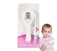 Baby Brush Comb Set, Soft Bristle Hair Brush with Cradle Cap, Gentle Massage Shower Scalp Care, Safety Hairbrush for Babies and Kids, Boy and Girl Toddler Grooming Accessory, Nursery Essentials