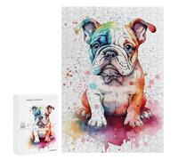Baby Bulldog Puppy - Puzzle À Exposer, 300 PCS, Activité Décorative - pour Un Défi Gratifiant Le W nd
