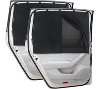 Baby Car Sun Shades,2 Pieces,Double Layer Magnetic Car Curtains,68 X 51 Cm,Magnets For Rear Windows,Block Uv Rays,Universal Size
