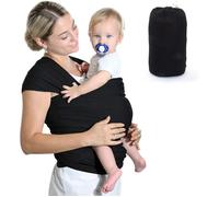 Baby Carrier Belt,Baby Carrier Belt Made Of Elastic Cotton,Multifunctional Scarf For Newborns And Babies Up To 15 Kg (Black)