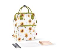 Baby changing bag, waterproof diaper backpack, large capacity diaper changing backpack with stroller clip for work, great baby gift(Yellow)
