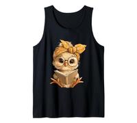 Baby Chick Petit Livre de Lecture Rat de bibliothèque Oiseau Portrait Graphique Débardeur