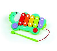 Baby Clementoni - 17263 - Xylodino - Xylophone pour Bébés à partir de 18 Mois et Plus - Jeu d'Eveil - Développe Le Sens du Rythme et la Capacité d'écoute - Stimule la Motricité Fine