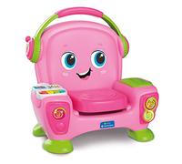 Baby Clementoni 17755 Fauteuil interactif Chante sonne et danse Pink, enfant 12-36 mois, jeu éducatif avec lumières et comptines pour apprendre chanter et danser, fabriqué en Italie, langue italienne,