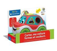 Baby Clementoni - Carter, ma voiture formes et couleurs - Jeu Educatif 3 en 1 - Fabriqué en Italie