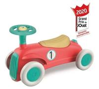 Porteur Baby Clementoni - Ma première voiture - 100% recyclé - Roues directrices et klaxon