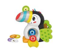 Baby - Milan, Le Toucan Gourmand - Jeu Educatif Avec Fonctions Eléctroniques - Bec Lumineux - Ailes En Tissu