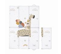 Baby Comfort Matelas à langer de voyage pliable pour bébé, girafe, imperméable et portable