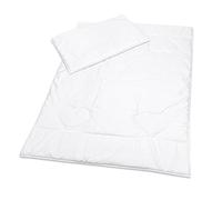 Baby Comfort Parure de lit 2 pièces avec Couette matelassée et Oreiller Plat 80 x 70 cm Toutes Saisons pour Berceau ou Landau