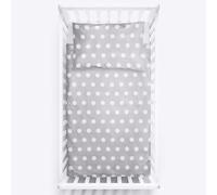 Baby Comfort Parure de Lit 2 Pièces Lit Bébé (Housse de Couette 120x90 cm et Taie d'oreiller 40x60 cm) - Motif 14