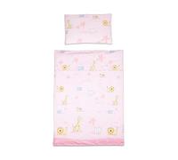 Baby Comfort Parure de Lit 2 Pièces Lit Bébé (Housse de Couette 120x90 cm et Taie d'oreiller 40x60 cm) - Motif 11