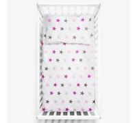 Baby Comfort Parure de Lit 2 Pièces Lit Bébé (Housse de Couette 135x100 cm et Taie d'oreiller 40x60 cm) - Motif 19