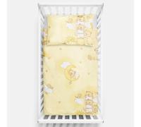 Baby Comfort Parure de Lit 2 Pièces Lit Bébé (Housse de Couette 135x100 cm et Taie d'oreiller 40x60 cm) - Motif 3