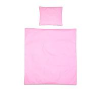 Baby Comfort Parure de Lit 2 Pièces Lit Bébé (Housse de Couette 70x80 cm et Taie d'oreiller 30x35 cm) - Rose