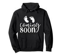 Baby Coming Soon Pregnancy Announcement New Mom Dad Sweat à Capuche