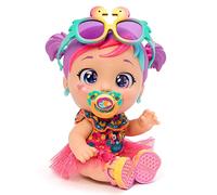 Baby Cool Mini Mia Poupée avec vêtements, Chaussures et Accessoires exclusifs de Style coloré et Tropical, Comprend 2 t-Shirts, 1 Tutu, 1 tétine, 1 Lunettes de Soleil et des Boucles d'oreilles