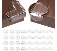 Baby Corner Guards Set Of 32 Transparent Silicone 2 Shapes Table Edge Protector Furniture Sticker Baby Safety Child Safety