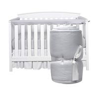 Baby Cot Brokers 3pcs Baby Crib Rail Cover Protecteur Pour MâCher Du Berceau De Dentition Enveloppe De Rail De Lit Rembourré Pour Les Rails Avant LatéRaux Gris