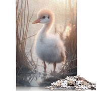 Baby Crane Bird in Golden Light Puzzles 1000 Pièces Cadeau Unique Jeu Éducatif Défi Jouet À De Qualité Supérieure Peinture Art pour Adultes Et Enfants 1000pcs (75x50cm)