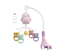 Baby Crib Mobile, Bed Bell Holder, 15.75x9.84x18.9 Inches Portable Arm Bracket, Nursery Bedside Mobile for Bassinet Playpen Toy, Baby’s, Gentle Motion and Sound, Blue Pink