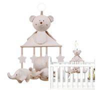 Baby Crib Mobile - Cot musical apaisant mobile, jouet suspendu en rotation | Mobile animal en peluche doux avec des mélodies douces, somnifré aux nouveau-nés de la pépinière Décoration de développemen