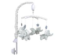Baby Crib Mobile pour filles : mobile musical doux et coloré, avec motifs d'animaux et d'étoiles, parfait pour la décoration de la crèche, encourage la stimulation visuelle et la relaxation