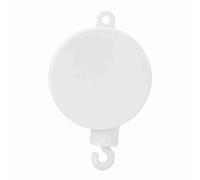 Baby Crib Mount E, Boîte de Musique Windup avec Jouet Cloche 1pc Lit pour Nourrisson Suspendu Mobiles Mécaniques et Crochet Rotatif, Musical pour Nourrissons/Bébés, Unisexe, Blanc - Abd, 3 Min de