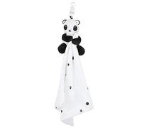 Baby Crib suspendu au jouet - non-tissu doux, animal de dessin animé de développement auditif, crochet facile pour la décoration de la pépinière et la stimulation sensorielle du (Black and white bear)