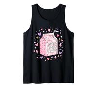 Baby Daddy Tears Boîte de Lait rétro Motif cœurs Rose Débardeur