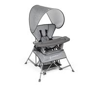 Baby Delight Go with Me Venture Chaise portable | Intérieur et extérieur | Auvent solaire | 3 étapes de croissance pour enfant | Gris éléphant