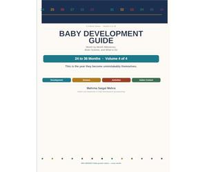 Baby Development Guide: 24 to 36 Months: Month-by-Month Milestones, Brain Science, and What to Do