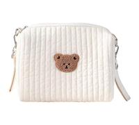 Baby Diaper Sac 10x6x3 Piste à couches portable brodée de capacité avec crochets de poussette poche en coton multifonctionnel pour les poussettes voyage en plein air.