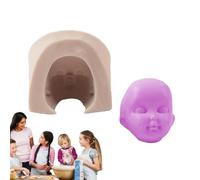 Baby Doll Head Mold - Silicone 3D Face Head Candy Molds, Doll Face Molds for Clay, Cake Decorating Tools, Chocolate Candy Mould for Baking, Handmade Craft Clay Mold